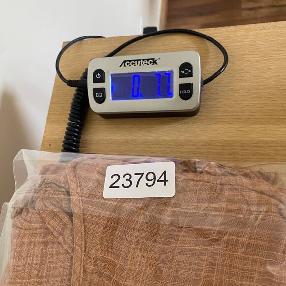 Free People Top Womens Large Brown 3/4 Angel Sleeves Ruffled Godet Gauzy Boho - Picture 10 of 10